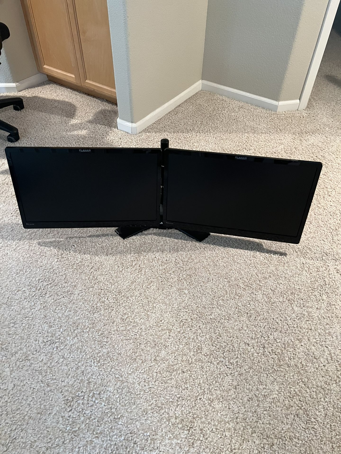 Planar 24” Monitors On Single Stand