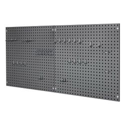 Seville Classics UltraHD 2-Piece Pegboard Set with 23 Piece Hook Assortment, 24" L x 24" W