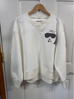Karl Lagerfeld Logo Patch Sweatshirt Medium