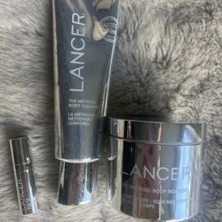 LANCER body nourish ,body cleanse and eye cream.