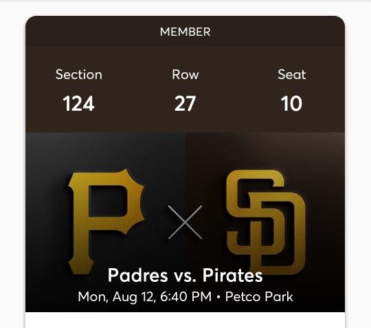 Padres Vs  Pirates  8/12