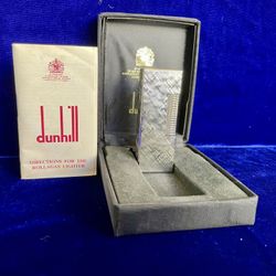 Vintage Silver Florentine Dunhill Lighter Rollagas Super Mint Condition Works 1 Year Warranty 