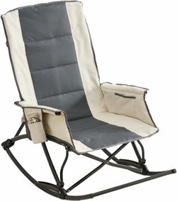 Rocking Camping Chair Oyster White