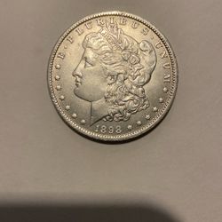 1898 Morgan silver dollars uncirculated
