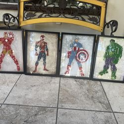 Marvel Avengers Wall Art Set Of 4  