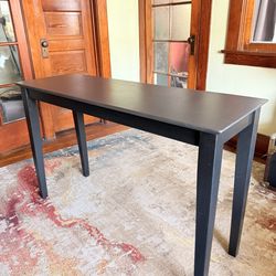 Minimal Black & Blue Desk / Console Table – Modern Work Table