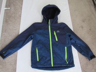 Girls Youth 10/12 Blue/Green Jacket, Snozu