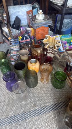 Glass vases unique and beautiful 10$ each