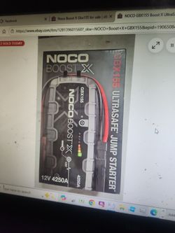 Noco boost x gbx 155 new in box
