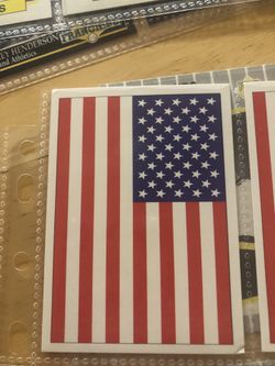 91 Score American Flag Baseball Card