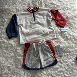 Cat & Jack Sweatshirt And Shorts