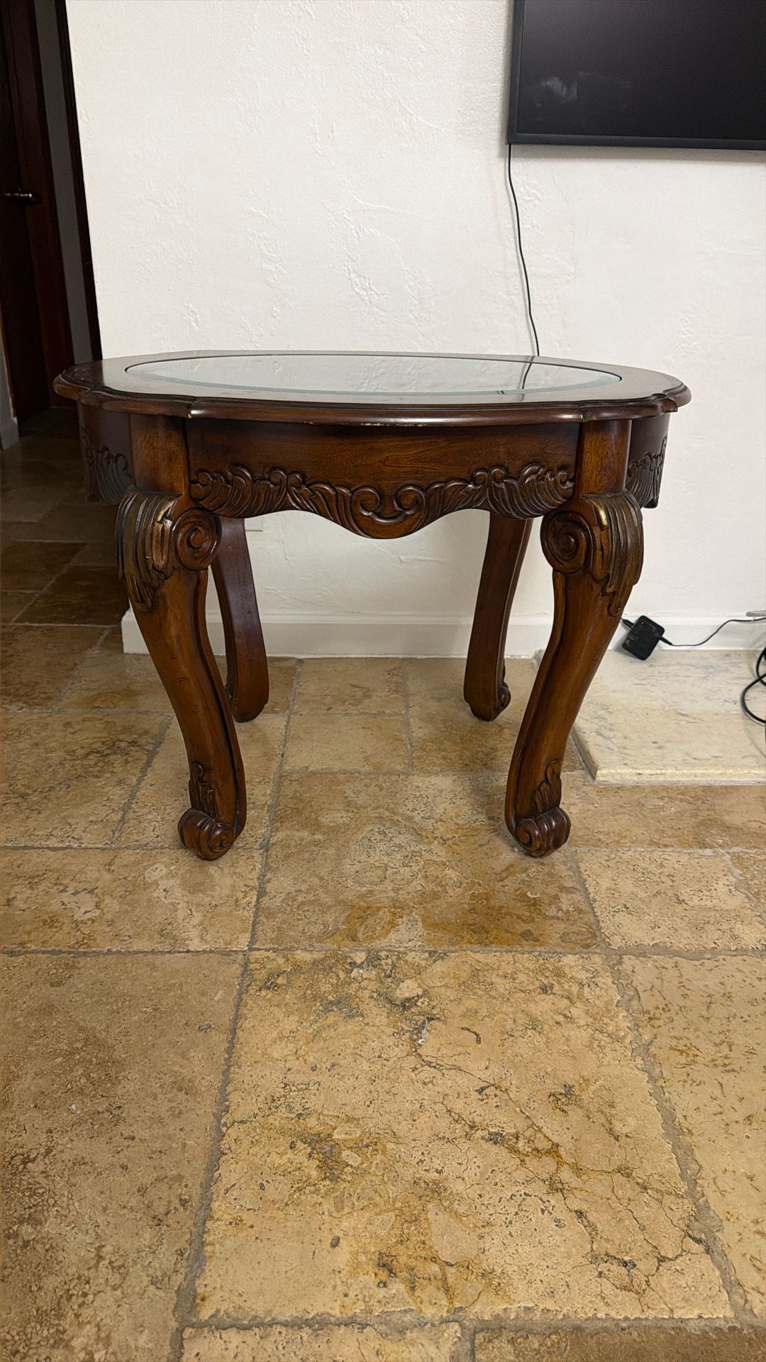 VINTAGE WOODEN END TABLE