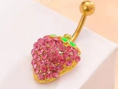 Strawberry Belly Piercing 