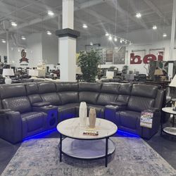 3 PIECE POWER RECLINING SECTIONAL WITH BLUETOOTH SPEAKER