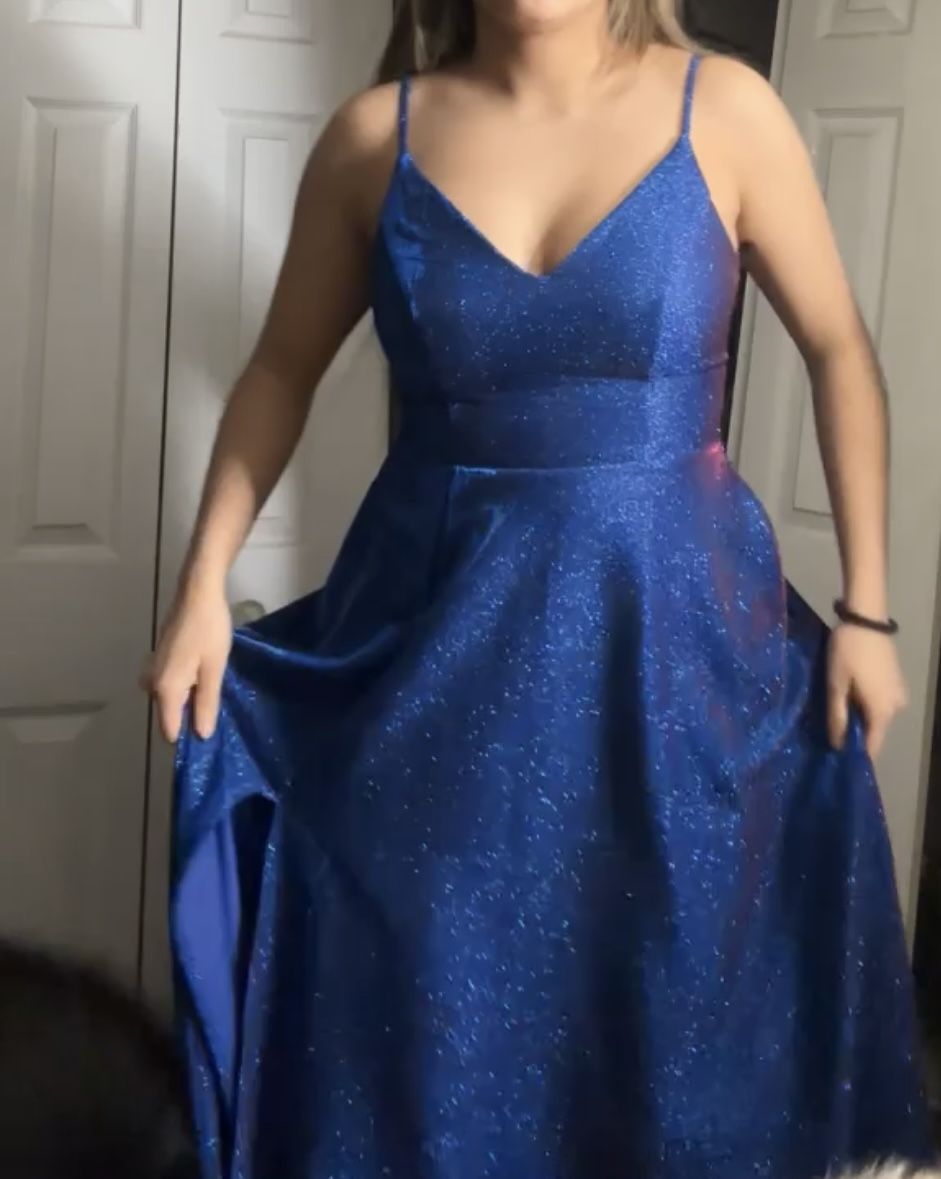 Long Blue Formal Dress from Windsor - cruiseboatoman.com