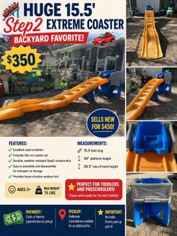 🎢 SAVE $100! Step2 15.5’ Extreme Coaster – Only $350! 🚗💨
