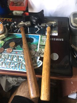 2 vintage Ball Peen Hammers