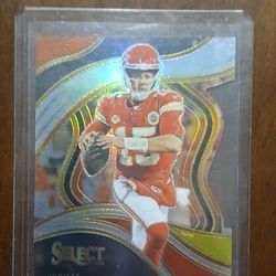 Football patrick mahomes card