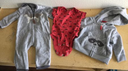 Baby boy clothes 3 pcs 0-3 months Carters Set