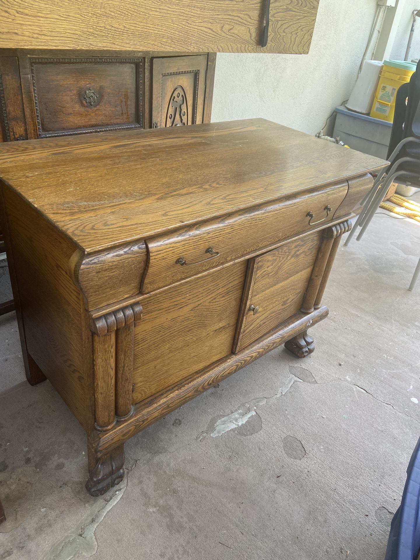 Vintage Wooden TV Stand