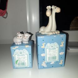 SMALL PRECIOUS MOMENTS FIGURINES, BOTH FOR $12