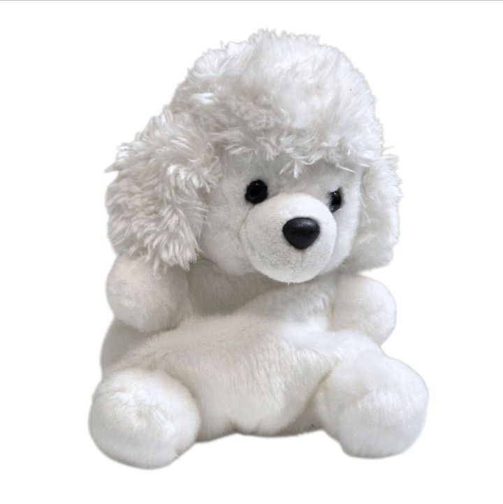 Aurora Palm Pals Lulu White Poodle 5" #33880 Plush Stuffed Animal Toy Bean Bag