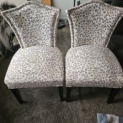 MOVE OUT SALE- Animal Print Chairs