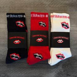 Chrome Matty Boy Socks  Sz L 9-13  $50