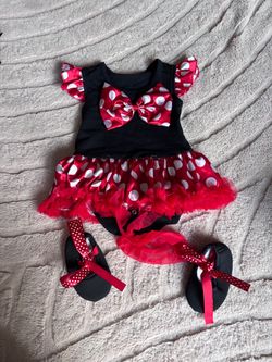 Minnie Mouse Costume - Baby Girl (6-12 mos) + Headband