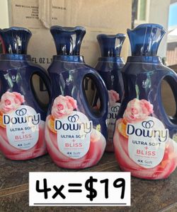 Downy Ultra Soft + Bliss Fabric Softener 4-Pack