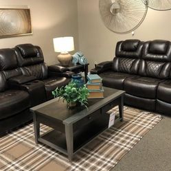 Warnerton Reclining Living Room Set 39 ..sofa Loveseat 3419