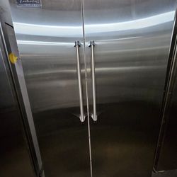 48" VIKING BUILT IN STAINLESS STEEL REFRIGERATOR 