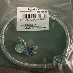 Pandora Bracelet With Butterfly Charm