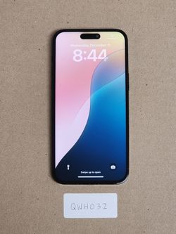 iPhone 14 Pro Max  Space Black- 256 GB Unlocked Good Condition - Aftermarket Screen Message