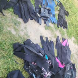 Wetsuits Lots Of Different Sizes Full Suits And Spring Suits They Range From $40 To $80
