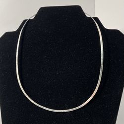 Sterling Silver Torque Necklace 