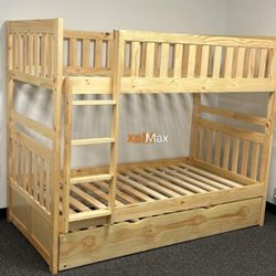 Twin Over Twin Bunk Bed 