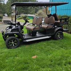 2025 Lifted Six Seater Golf Cart 60v Agm Utv Atv Great For Party Or Property
