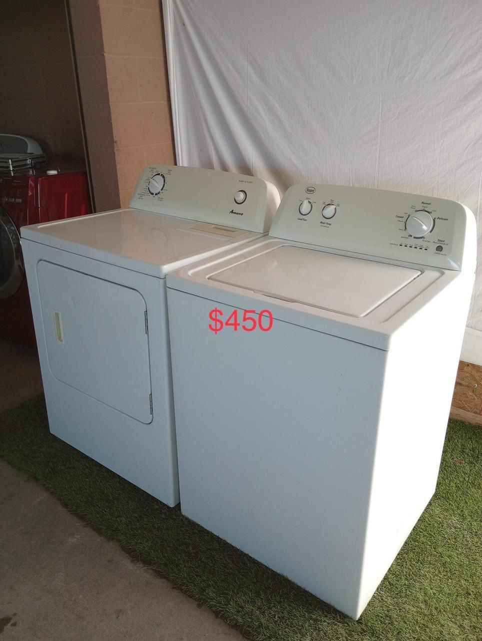 Beautiful Roper Washer And Amana Gas Dryer (1 Year Warranty)