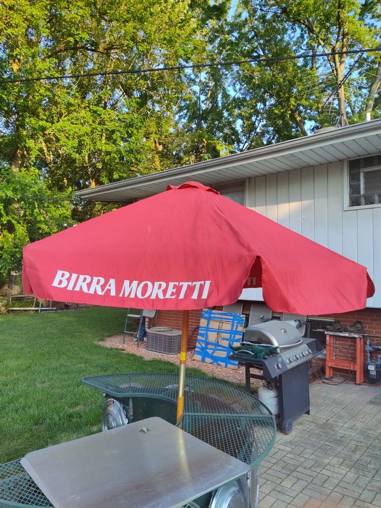 birra moretti patio umbrella Birra Moretti Outdoor Patio Umbrella for Sale in Portage, IN