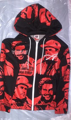 Red Asaali Zip Up Sweater, Size Medium