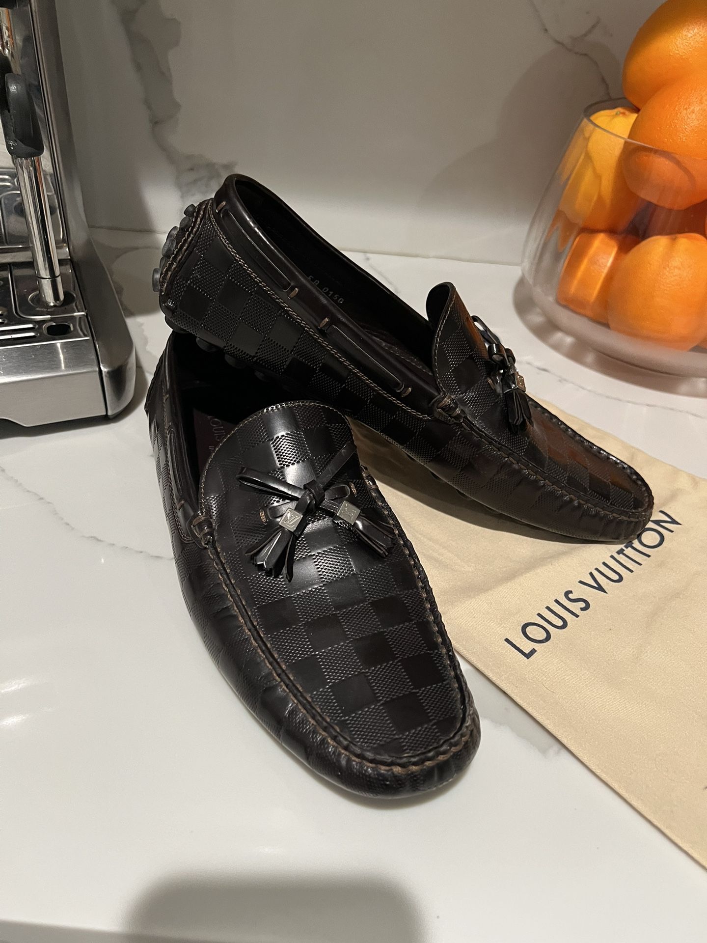 Authentic Louis Vuitton Leather Men Loafers