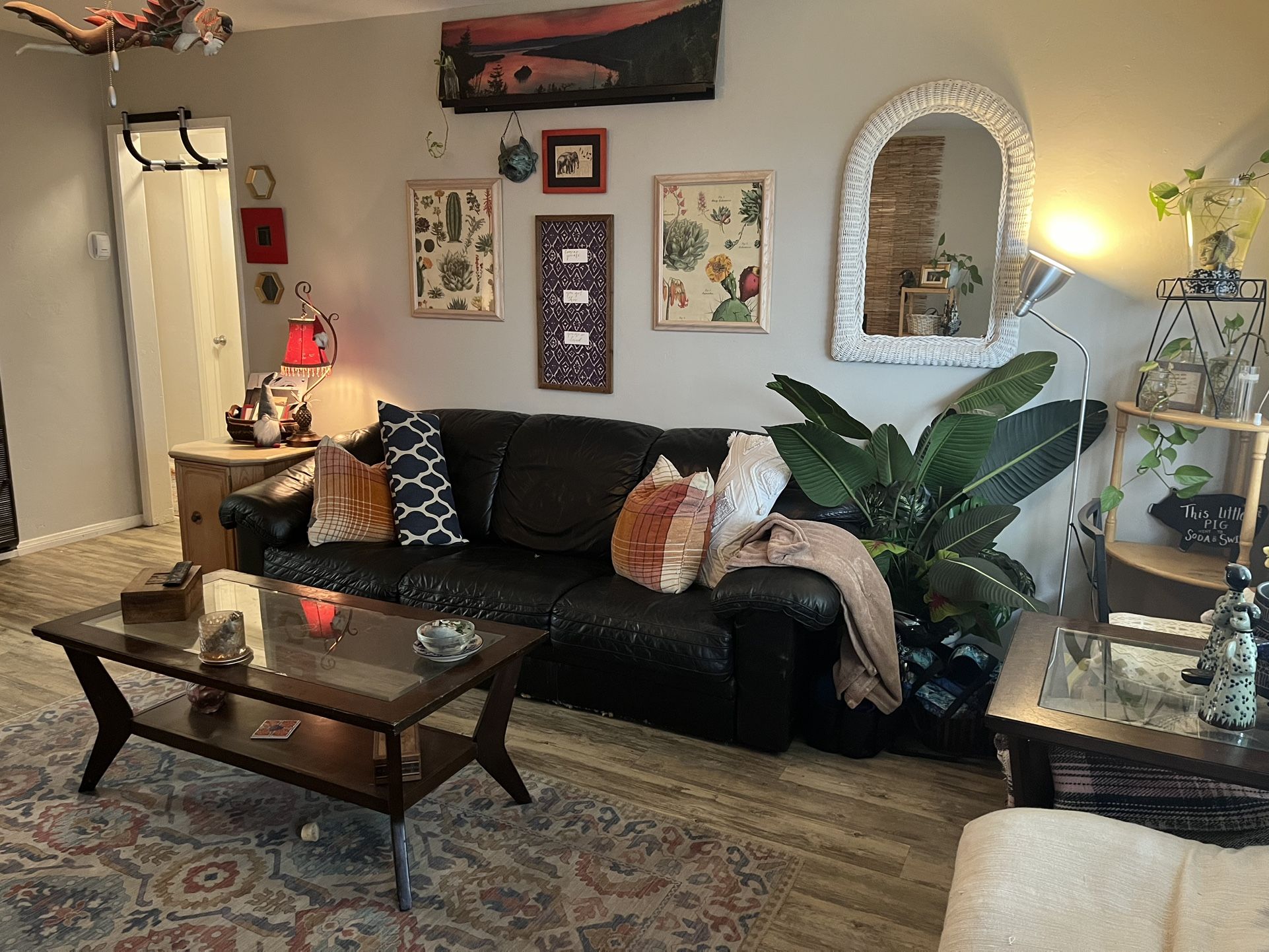 Black Leather Couch