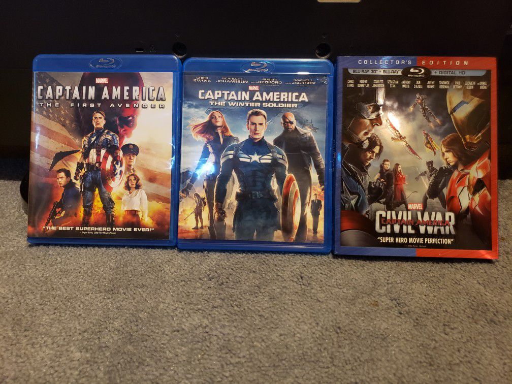 All 3 Captain America Movies (Blu-ray) 