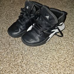 Adidas OwnTheGame Kids Size 13K Black Basketball Shoes