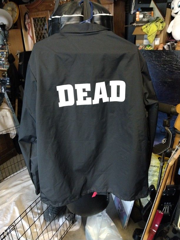 Gothic Horror Halloween Independent Trading Co Water-Resistant Coach Jacket Dead