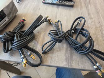 Monster gold plated RCA component video audio cables