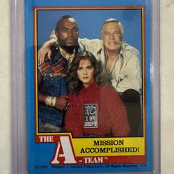1983 Topps The A-Team Mission Accomplished! #65 Near Mint or Better Pure Silver Grain 
