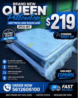 🟢NEW PILLOWTOP SET $219