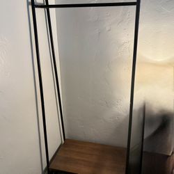 Wardrobe armoire coat rack